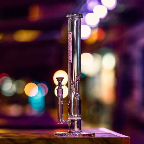Grav Large Honeycomb Perc Straight Tube Bong