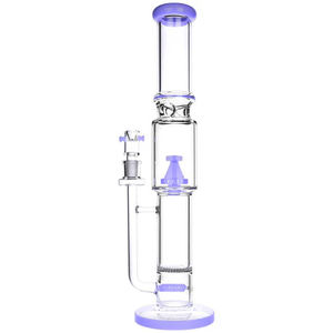 CaliConnected 18” Cone Perc Bong - Color:Purple