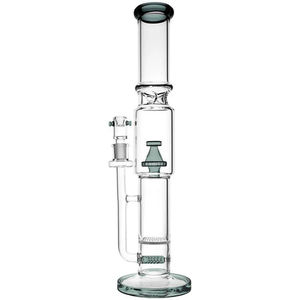 CaliConnected 18” Cone Perc Bong - Color:Gray
