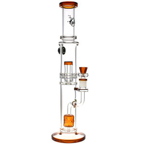 Pulsar 15.5” Honeycomb Perc Bong - Color:Amber