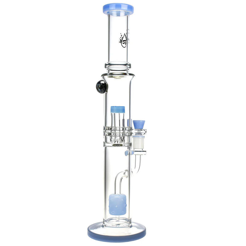 Pulsar 15.5” Honeycomb Perc Bong - Color:Blue
