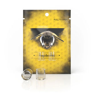 Honeybee Herb Glass Insert - Multiple Sizes - Style:Honey - Size:15mm