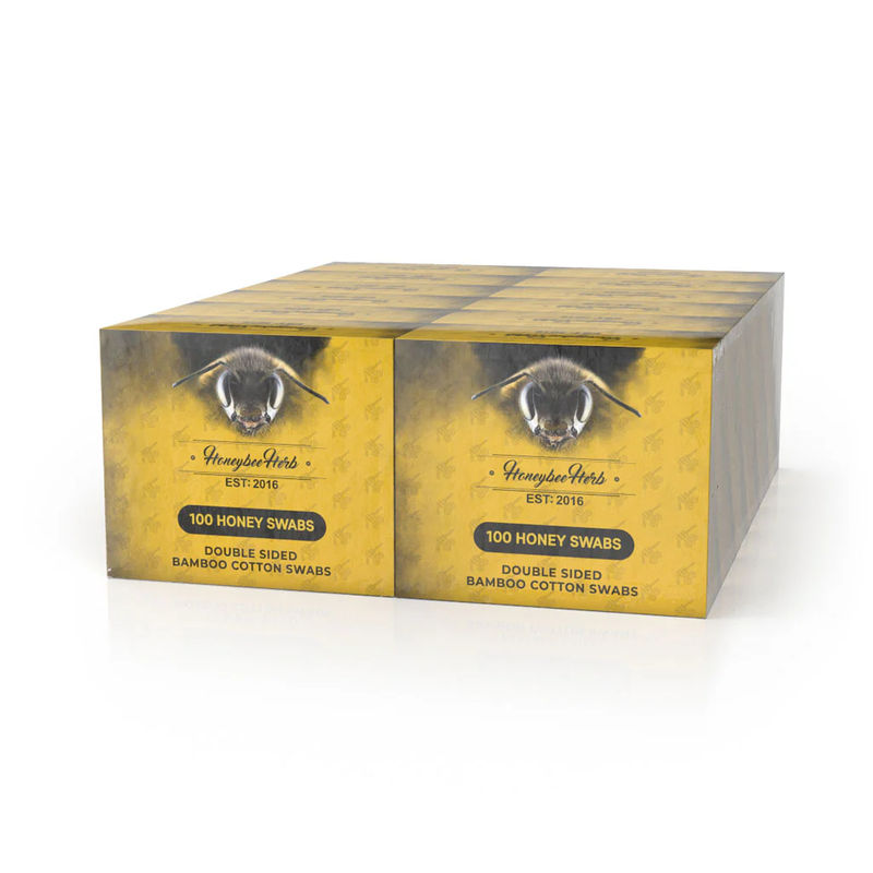 Honeybee Herb Cleaning Supplies - Style:12 Packs Honey Swabs Half Case