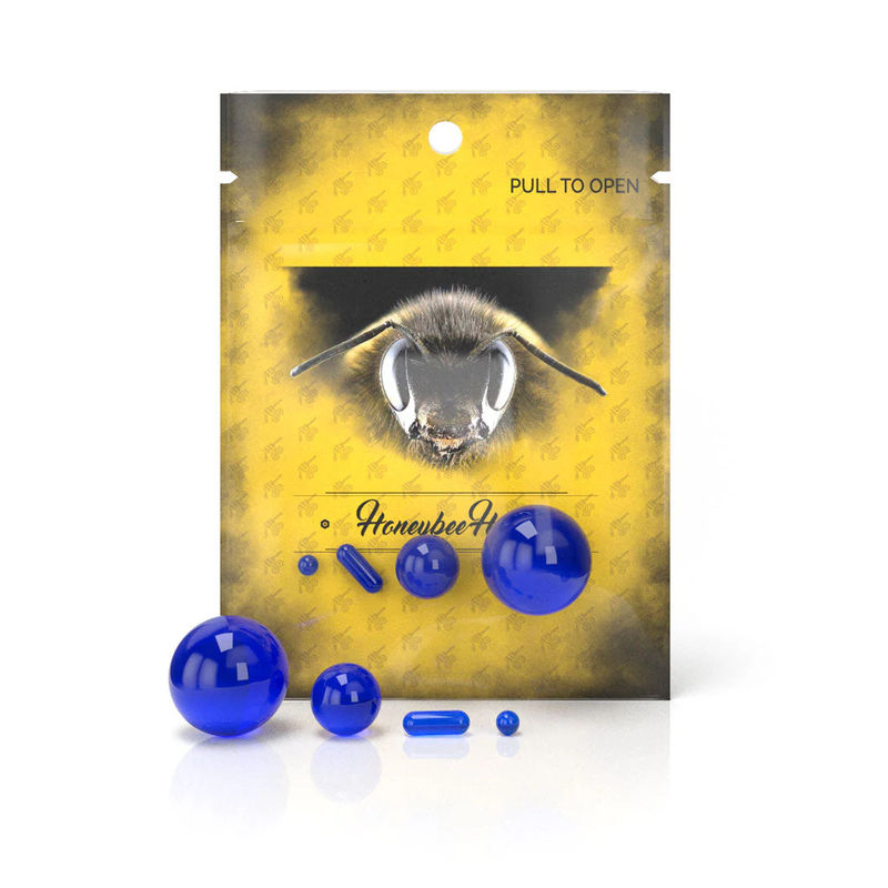 Honeybee Herb Dab Sets - Style:4-Piece Dab Marble Set - Color:Blue