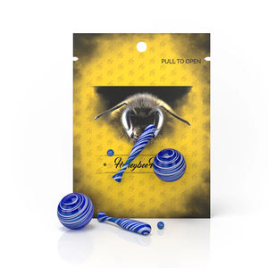 Honeybee Herb Dab Sets - Style:3-Piece Dab Baseball Set - Color:Blue