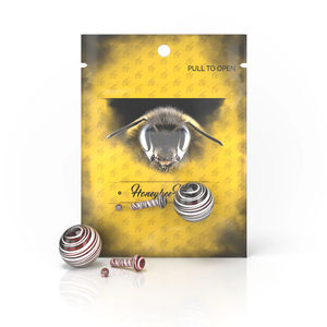 Honeybee Herb Dab Sets - Style:3-Piece Mushroom Pillar Set - Color:Red