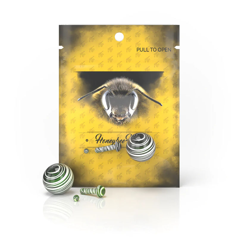 Honeybee Herb Dab Sets - Style:3-Piece Mushroom Pillar Set - Color:Green