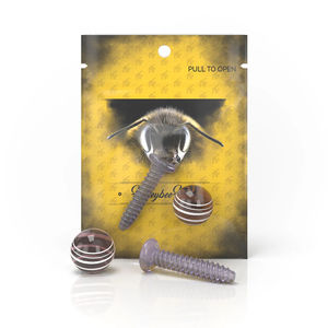 Honeybee Herb Dab Sets - Style:2-Piece Screw Set - Color:Purple