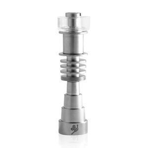 Honeybee Herb 6-in-1 Fully Universal Titanium Dab Nail - Style:Hybrid 16mm - Color:Silver