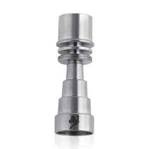 Honeybee Herb 6-in-1 Fully Universal Titanium Dab Nail - Style:Original 20mm - Color:Silver