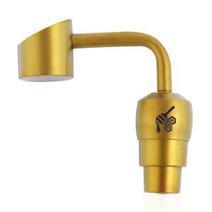 Honeybee Herb 6-in-1 Fully Universal Titanium Dab Nail - Style:Banger Dab Nail - Color:Gold