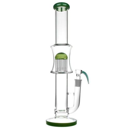 CaliConnected 17” Jellyfish Perc Bong - Accent Colors:Green
