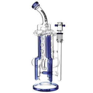 Pulsar 14” Space Station Recycler Bong - Color:Blue