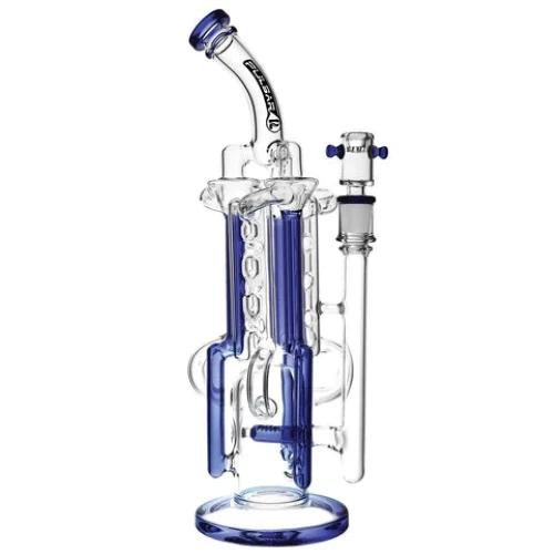 Pulsar 14” Space Station Recycler Bong - Color:Blue