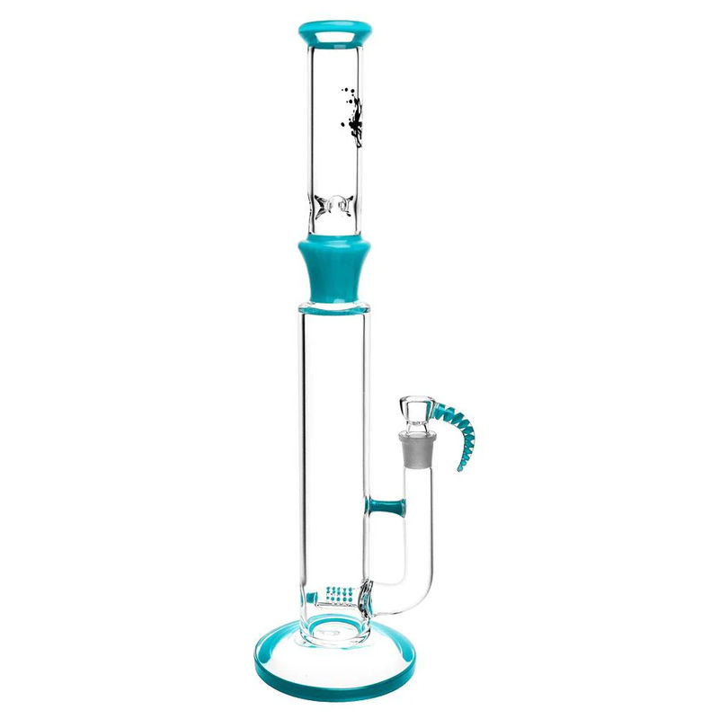 Pulsar 18” Upscale Horn Bong - Color:Aqua