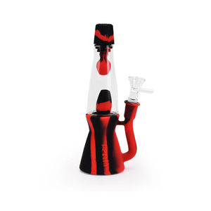 Ritual 7.5” Silicone Lava Lamp Bong - Color:Black & Red