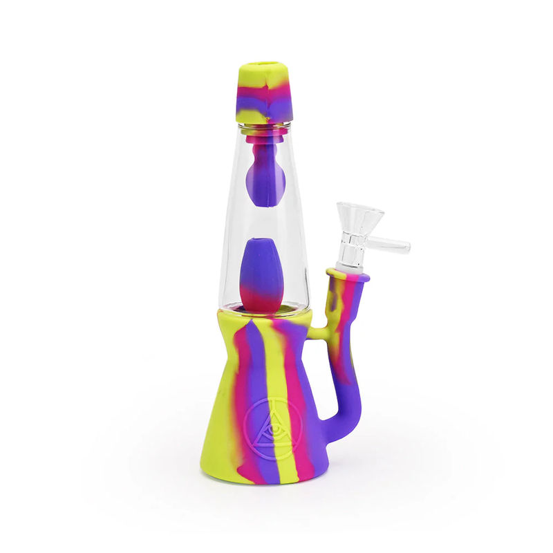 Ritual 7.5” Silicone Lava Lamp Bong - Color:Miami Sunset
