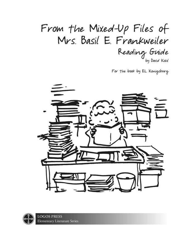 From the Mixed up files of Mrs. Basil E. Frankweiler - Reading Guide (Download)