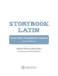 Storybook Latin 1: Fables - Option:Tests & Quizzes Only