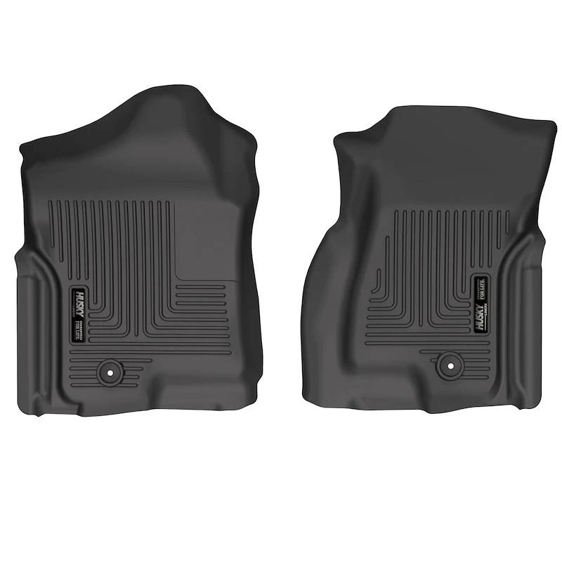 Husky Weatherbeater Floor Liners, Crew Cab 2001-2007 LB7/LLY/LBZ - Floor Liner Options:Front Floor Liner Pair
