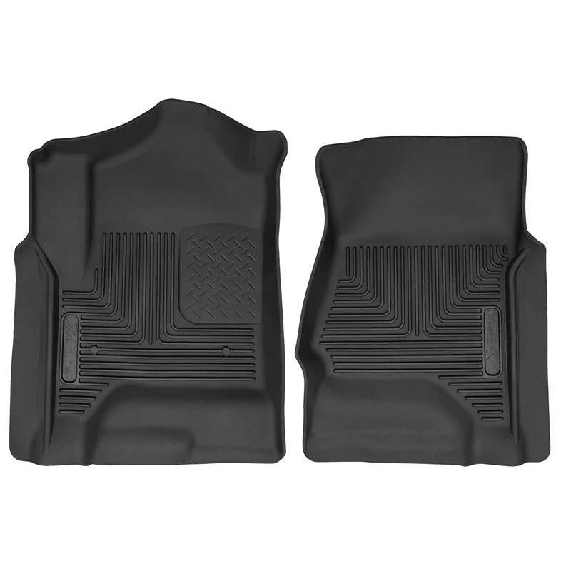Husky X-Act Floor Liners, Crew Cab 2015-2019 LML/L5P - Floor Liner Option:Front Floor Liners