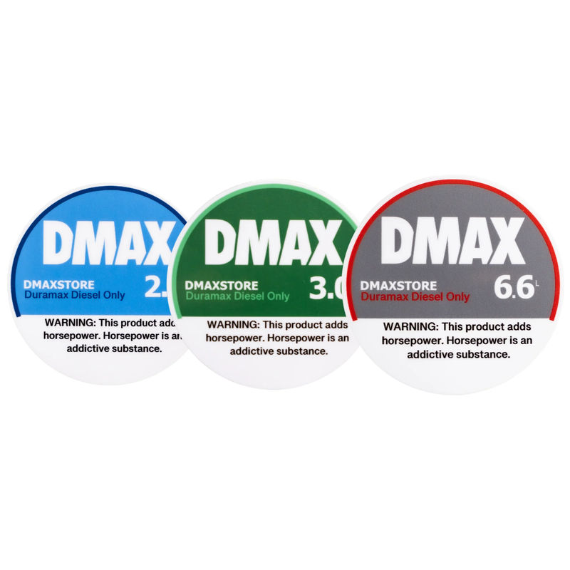 DMAX HP Addiction Sticker (3-Pack) - Sticker Finish:Mix DMAX