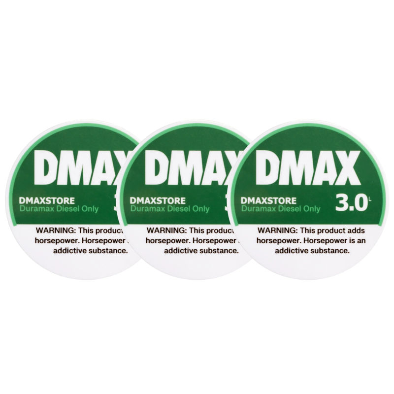DMAX HP Addiction Sticker (3-Pack) - Sticker Finish:3.0L DMAX