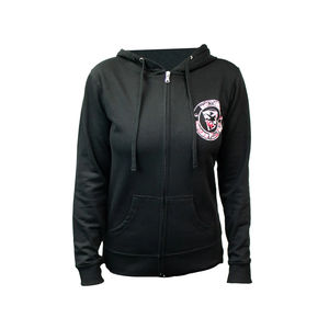 Ladies DmaxStore Zip Up Hoodie Black & Pink Camo - Size:X-Small
