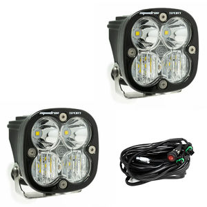Baja Designs Squadron Sports LED Auxiliary Light Pods - Light Pattern:Driving/Combo - Lens Color:Clear