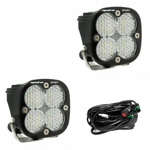 Baja Designs Squadron Sports LED Auxiliary Light Pods - Light Pattern:Work Scene - Lens Color:Clear