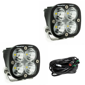 Baja Designs Squadron Sports LED Auxiliary Light Pods - Light Pattern:Spot - Lens Color:Clear