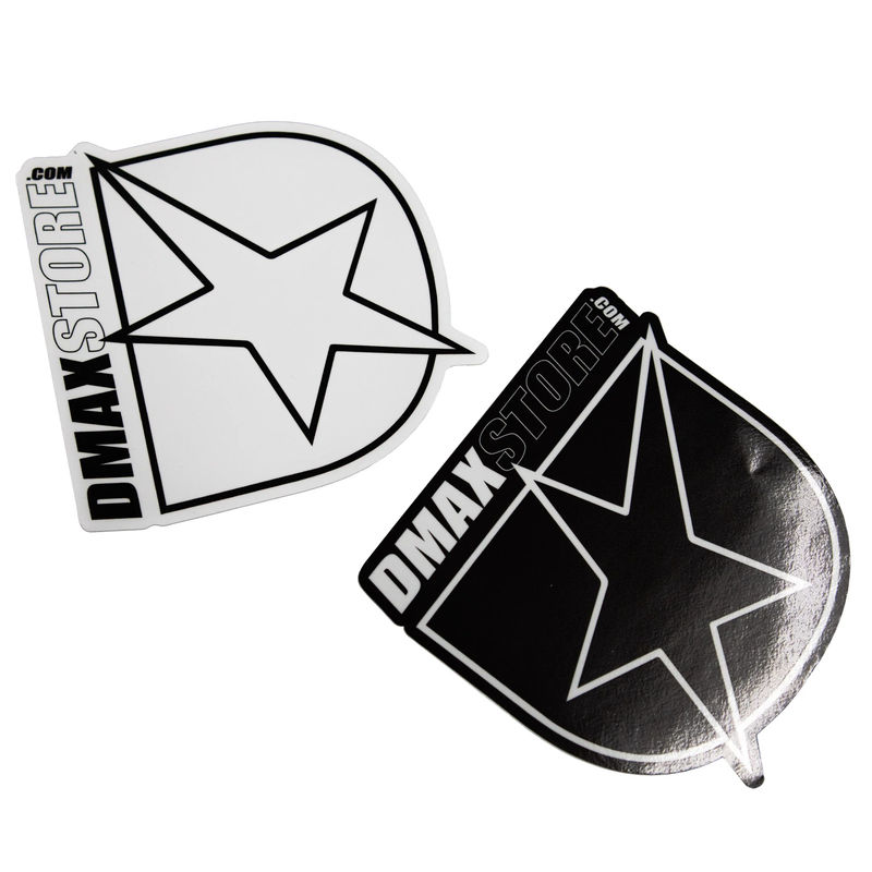 DmaxStore Black and White D-Star Sticker 2 Pack