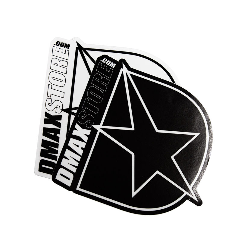 DmaxStore Black and White D-Star Sticker 2 Pack