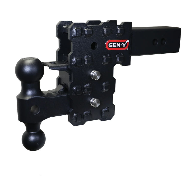 Gen-Y Phantom 16K Drop Hitch 2.5" Receiver - Drop :5" Drop - Hitch Option:Dual Ball Mount and Pintle Lock