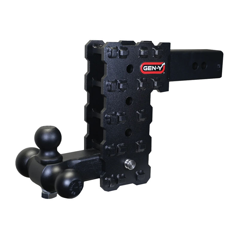 Gen-Y Phantom 16K Drop Hitch 2.5" Receiver - Drop :7.5" Drop - Hitch Option:Tri Ball Mount