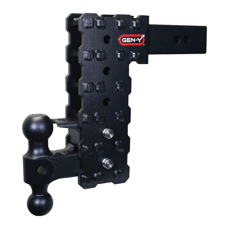 Gen-Y Phantom 16K Drop Hitch 2.5" Receiver - Drop :10" Drop - Hitch Option:Dual Ball Mount and Pintle Lock