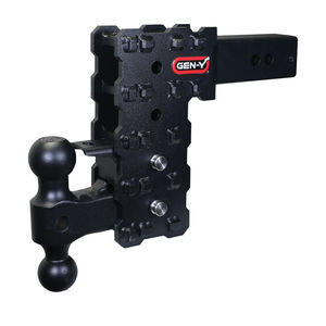 Gen-Y Phantom 16K Drop Hitch 2.5" Receiver - Drop :7.5" Drop - Hitch Option:Dual Ball Mount and Pintle Lock
