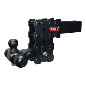 Gen-Y Phantom 16K Drop Hitch 2.5" Receiver - Drop :5" Drop - Hitch Option:Tri Ball Mount