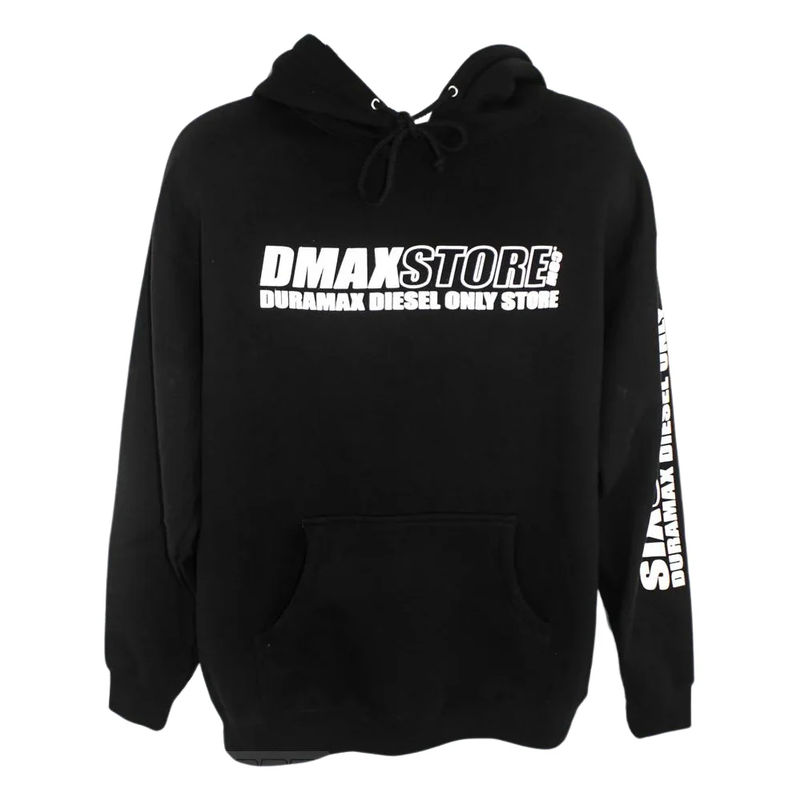 DmaxStore Classic Heavyweight Black Hoodie - Size:Small