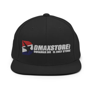DmaxStore USA Snapback Hat - Color:Black