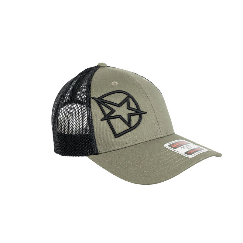 DmaxStore D-Star Snapback Hat (Black/Olive)