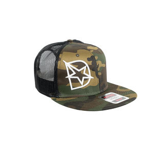 DmaxStore D-Star Snapback Hat (White/Camo)