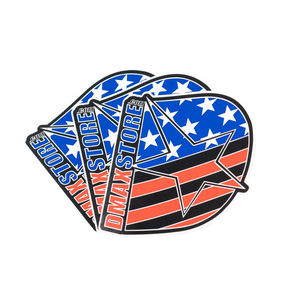 DmaxStore USA D-Star Sticker 3 Pack - Color Option:Black