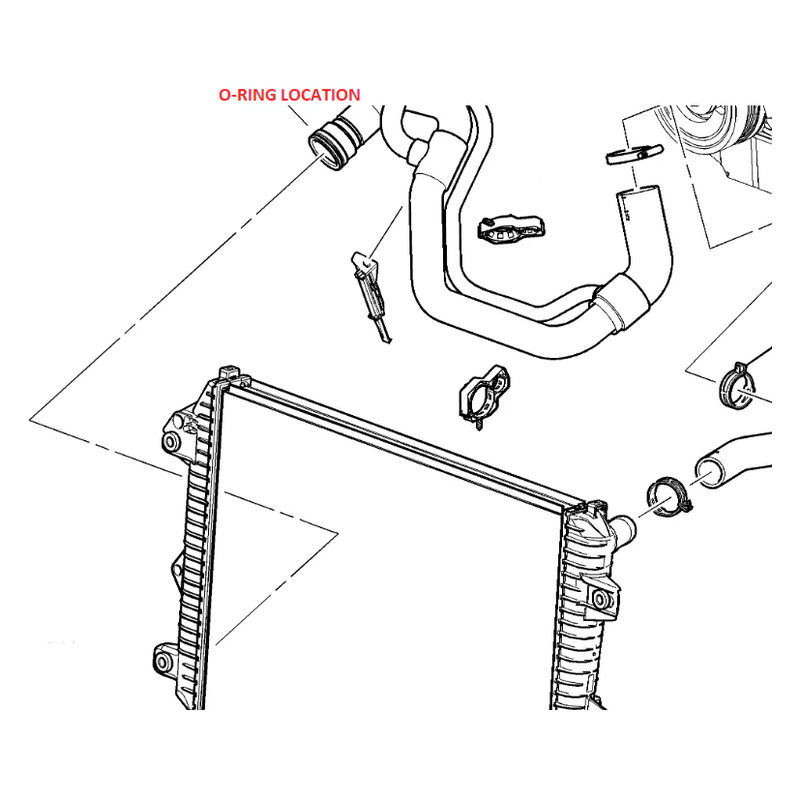 DmaxStore Lower Radiator Hose O-Ring(s), 2006-2010 LBZ/LMM