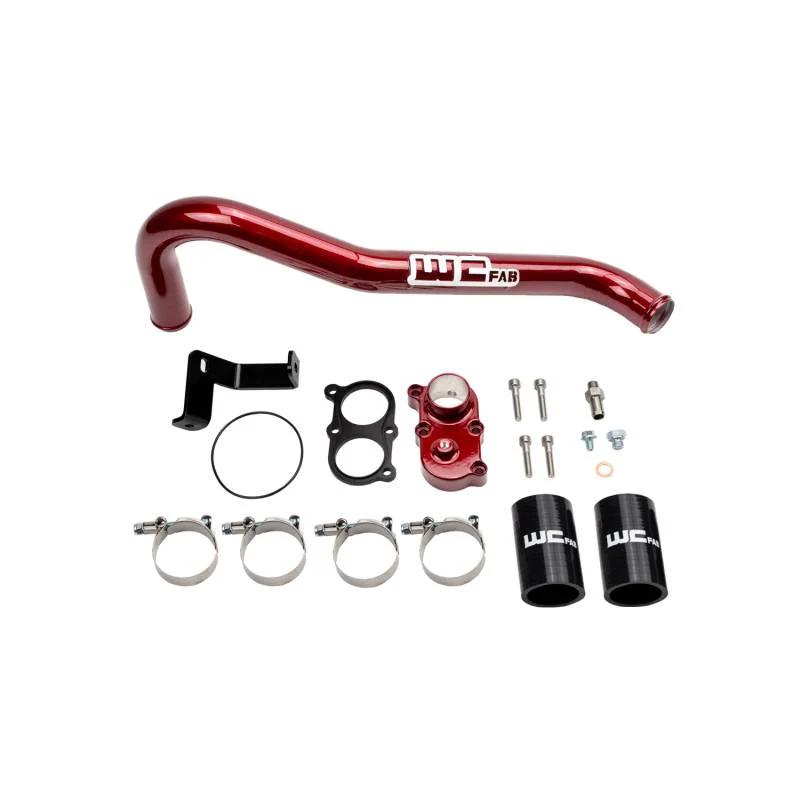 WC Fab Top Outlet Thermostat Housing & Upper Coolant Pipe Kit, 2006-2010 LBZ/LMM - Title:Default Title
