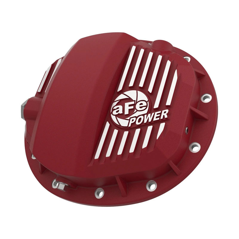 AFE Pro Series Rear Differential Cover, 2020-2024 LM2/LZ0 - Type:Red With Machined Fins