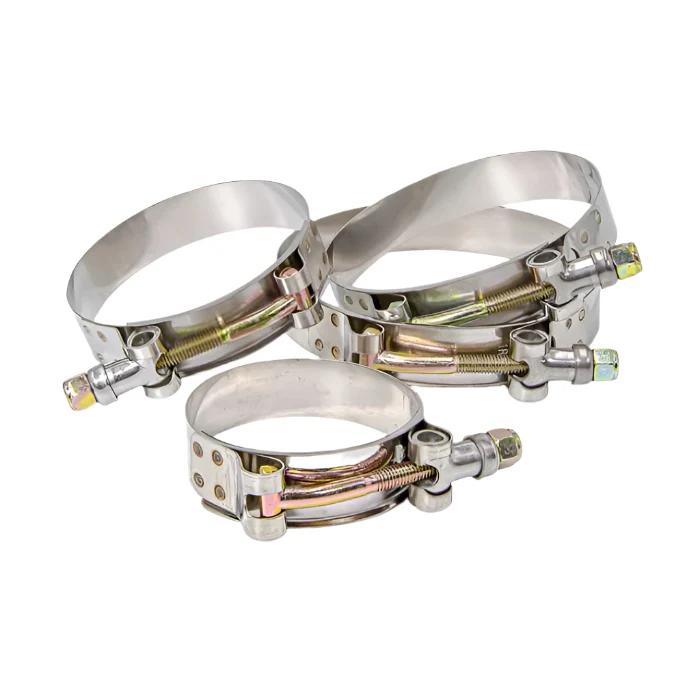 PPE T-Bolt Clamps - 304 Stainless Steel - Choose T-bolt Clamp:Hose OD 2.25" Hose ID 1.75"