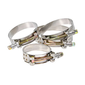 PPE T-Bolt Clamps - 304 Stainless Steel - Choose T-bolt Clamp:Hose OD 2" Hose ID 1.5"