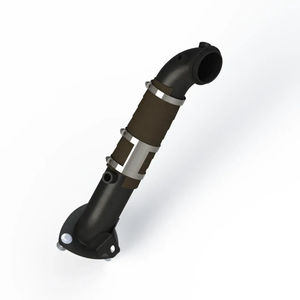 MBRP 3" Turbo Down Pipe, 2015.5-2016 LML (3 Bolt Flange) - Down Pipe Flange Gasket:Include Down Pipe Flange Gasket