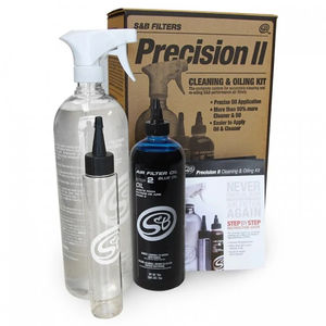 S&B Filters Precision II Cleaning & Oil Kit - Oil Color Option:Blue Oil